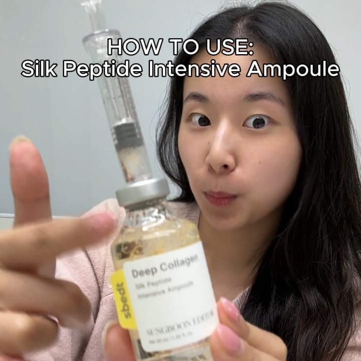 Miniatura 8 de SUNGBOON EDITOR Ampolla de elevación intensiva de péptido de seda  Suero coreano antienvejecimiento para cara con colágeno y complejo de 30 péptidos