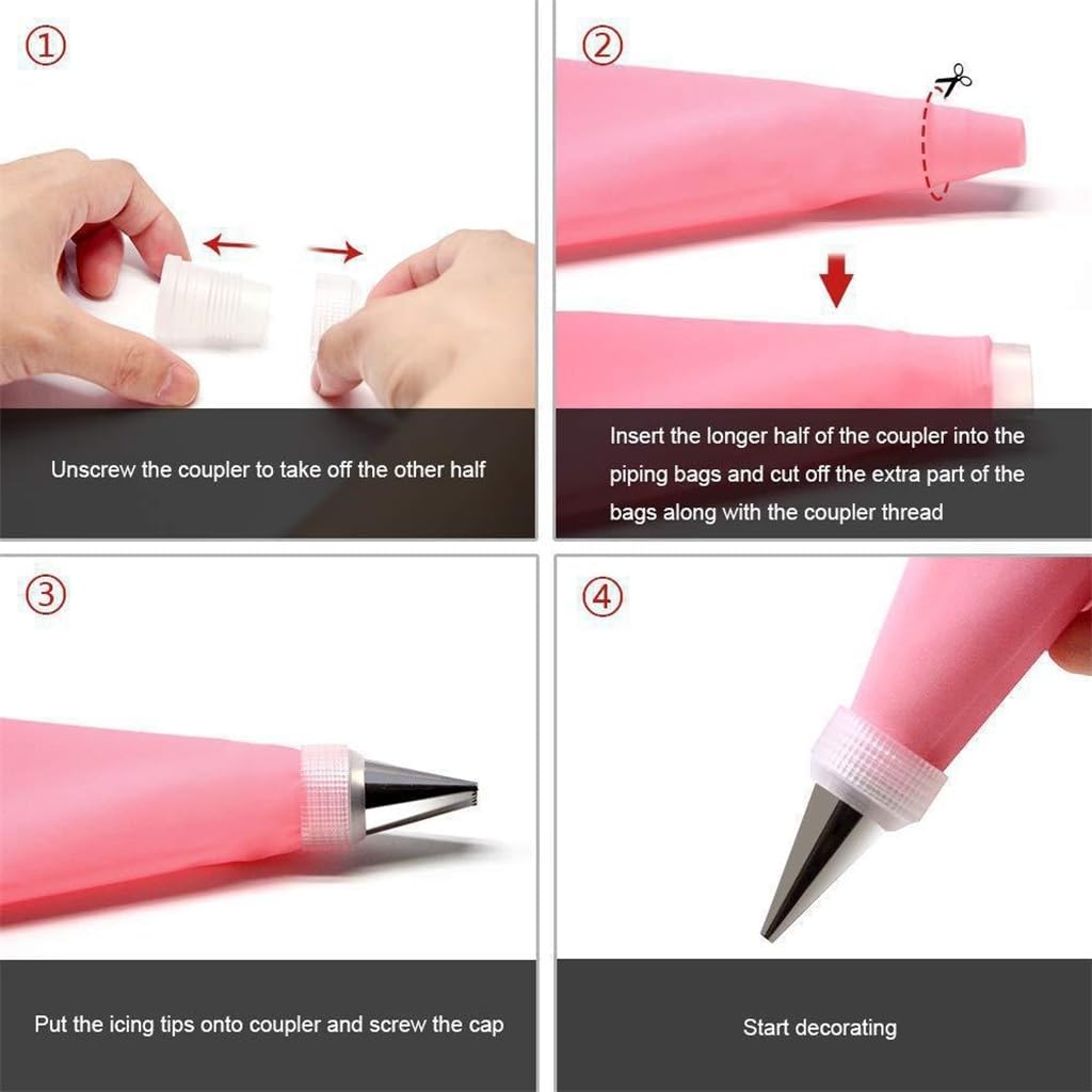 100 Piece Set Of Flower Mounting Mouth Set Scissors Scraper Flower Mounting Pen Cream Bag Flower Mounting Nail