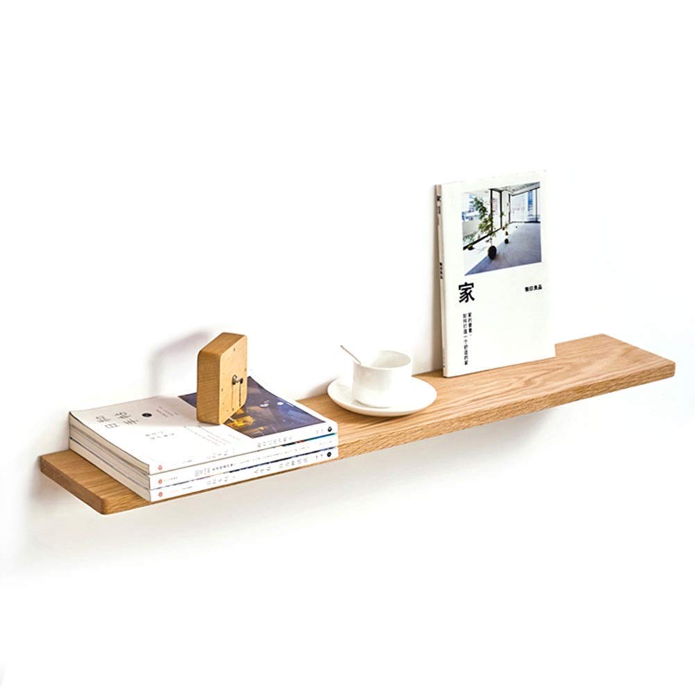 Étagère murale en bois massif pour salon et chambre