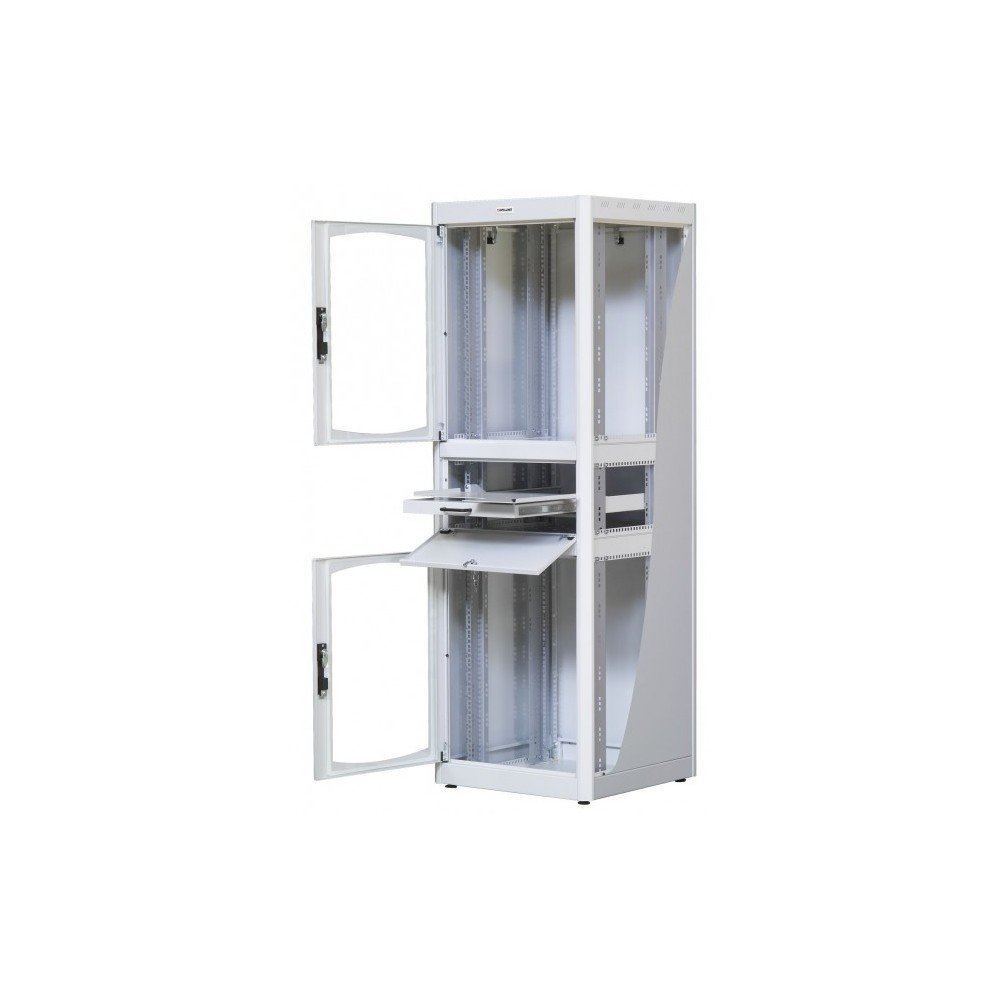 Intellinet 926119 Armadio Rack 19" 600x800 38U con Ripiano Tastiera Grigio Grigio