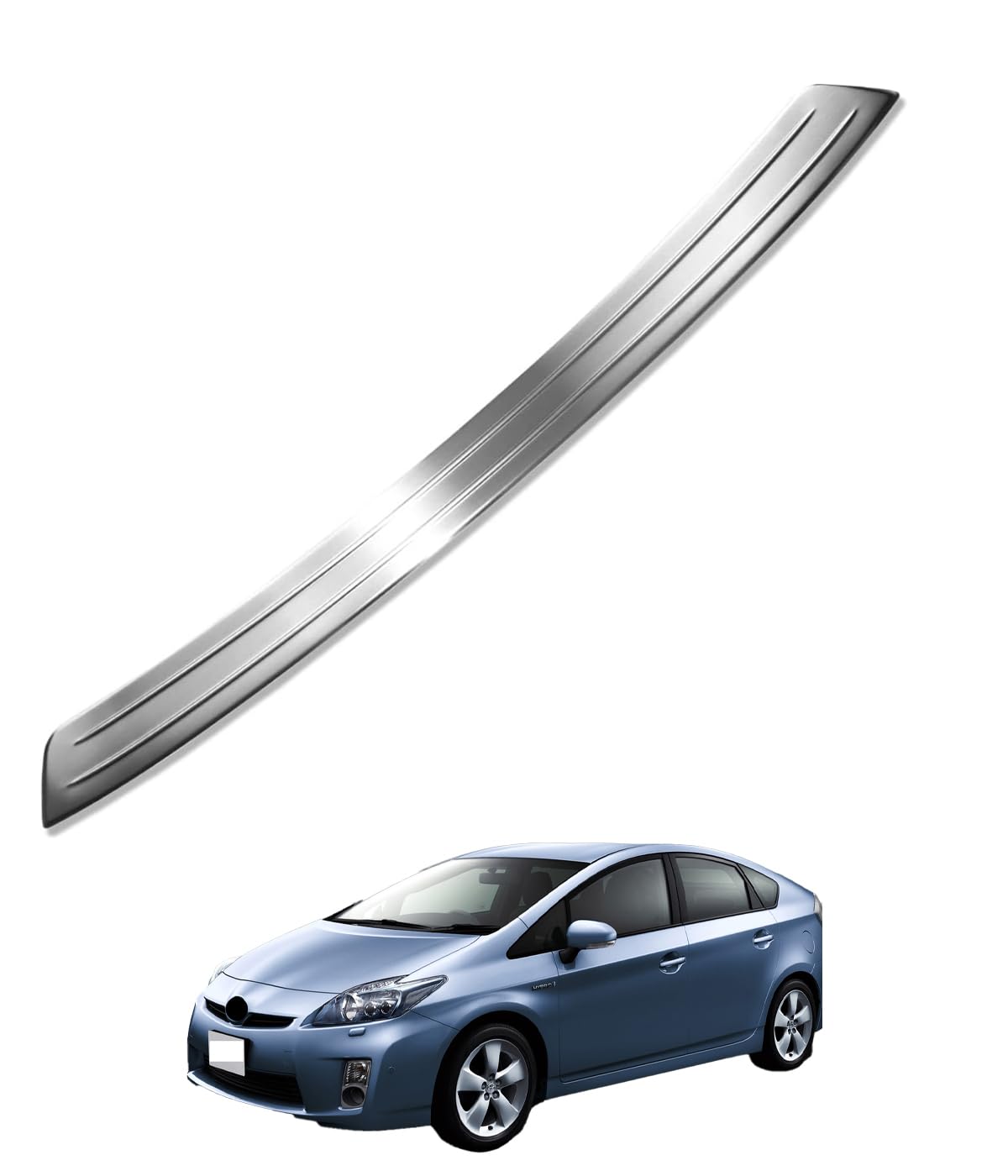 プリウス30系 Prius GS 前後期リアバンパーステップガード【E48b】 プリウス30系 Prius GS 前後期リアバンパーステップガード【E48b
