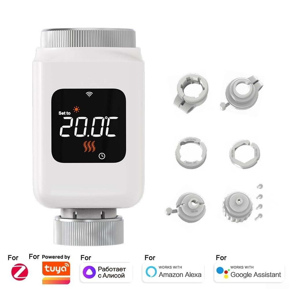 Válvula de radiador Zigbee Smart TRV para control de aplicación Tuya