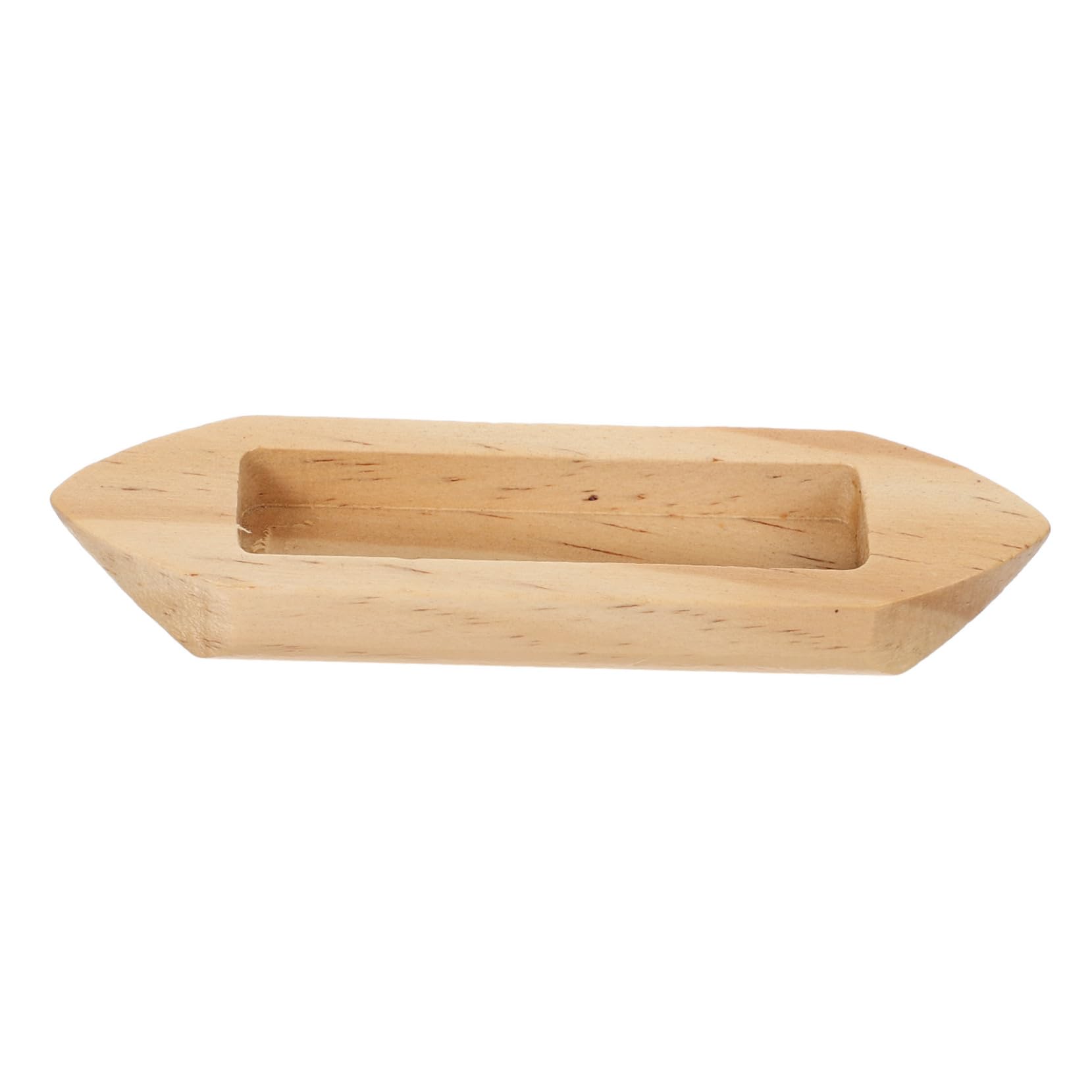 GLEAVI Unfinished Wooden Boat Model Rustic Craft Adornment for Home Decor for Living Bedroom House and Smooth Surface Finish Present