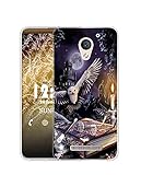 Sunrive Funda Compatible con Lenovo C2, Silicona Slim Fit Gel Transparente Carcasa Case Bumper de Impactos y Anti-Arañazos Espalda Cover(Q búho)