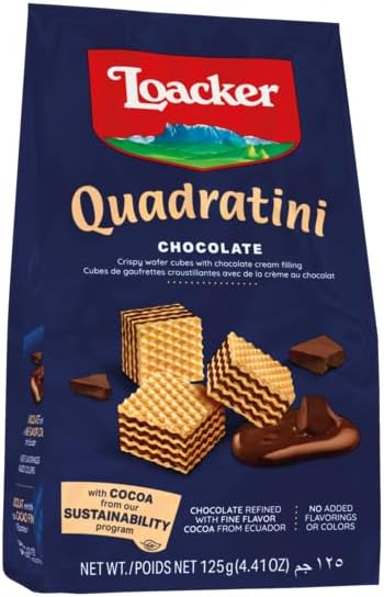 Loacker Quadartini Chocolate Wafers, 125 g (Pack Of 1)