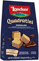 Loacker Biscoito Mini Wafer Com Creme De Chocolate Pacote 125G