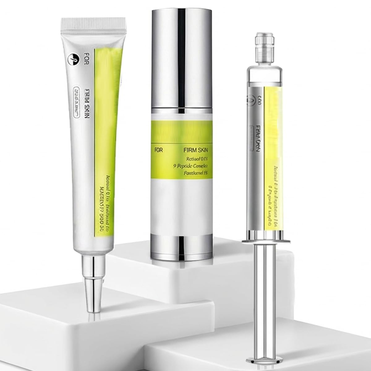Retinal Shot Tightening Booster Coffret 3 Pièces Sérum Retinol Shot et Crème au Rétinal, Soin Visage Anti-Âge contre les Rides, pour plus d'Élasticité, Formule Douce pour tous les types de peaux