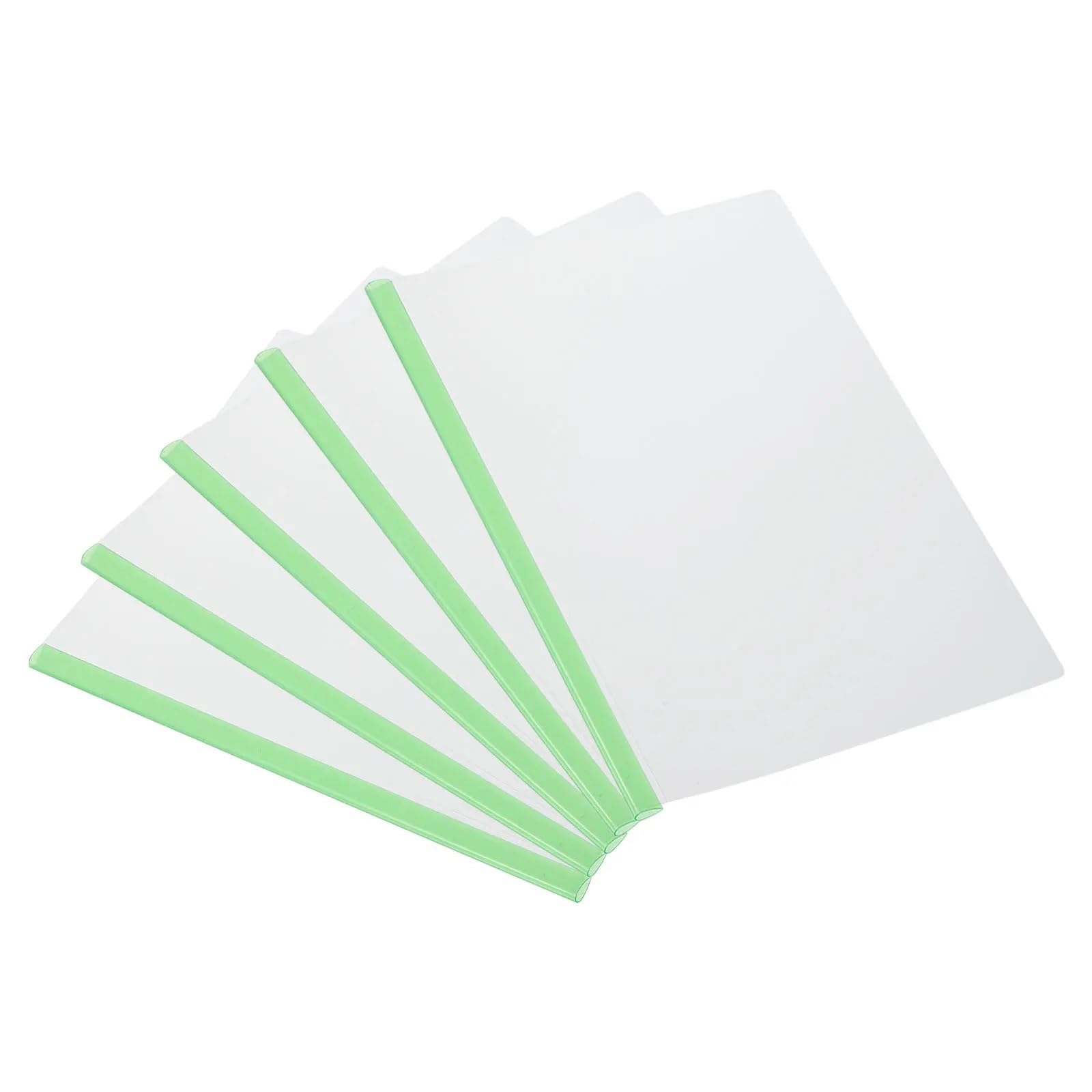 Przezroczysty folder z tworzywa sztucznego, 20 szt. Przezroczystych, wielokolorowych teczek prezentacyjnych A4 z uchwytem do przesuwania. Biuro(Color 5)