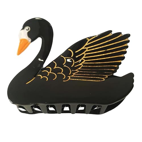 Clip de garra de cisne negro,Pinzas de pelo de acetato,Pinzas de garra pequeñas para mujeres