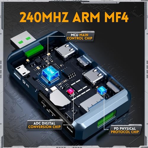 DollaTek FNB48P 6-Digit Display Tester Multifunctional Voltmeter Ammeter USB TYPE-C Charging Device Wire Detection Trigger - Image 2