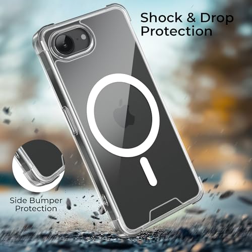 Image of A rtistque Clear Back Cover Case for iPhone 17e | Compatible with Mag-Safe | Premium Cover | Shockproof TPU Bumper | Slim Protective Design | iPhone 17e Back Cover - Transparent