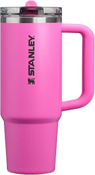 STANLEY Quencher ProTour Flipstraw Tumbler, 30 oz, Hot Pink | Built-In Straw & Handle | Cupholder Compatible for Travel | Leakproof Insulated Stainless Steel Cup | BPA-Free