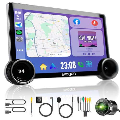Image of Diamond 2K Car Android System Touch Screen 4GB+64GB|10.1 Inch|4 Core|Wireless Carplay Adapter & Android Auto | Car Stereo |Universal All Cars| Including AHD Rear View Camera| 2 Years Warranty
