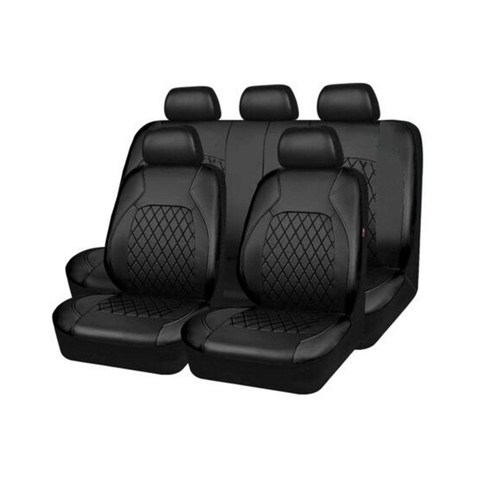 9 Teile/Satz Auto Sitz Abdeckung PU Leder Komplette Set Voll Umgeben Sitz Schutz Abdeckung Universelle wasserdichte Sitz Abdeckung Auto Innen(5 Seats)