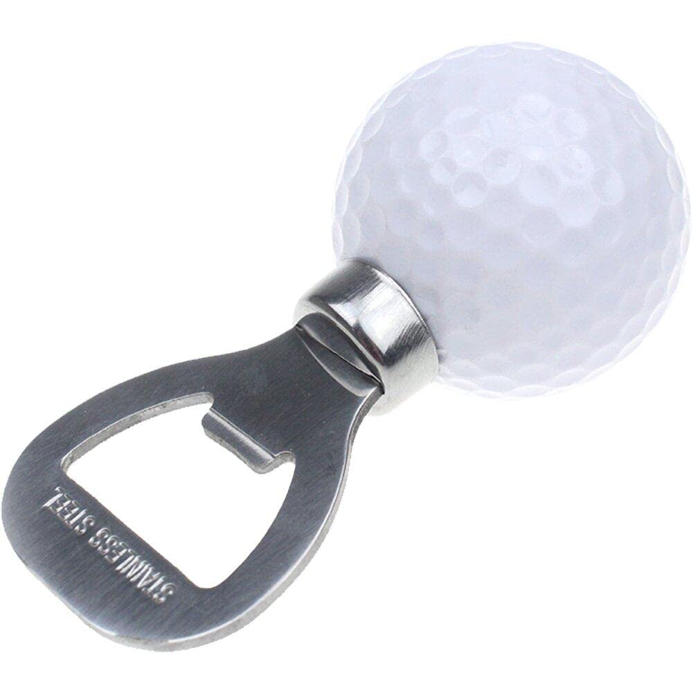 Casiler White Bottle Opener Golf Ball Beer Opener Bottle Opening Tool Anti-Slip Beer Opener For The Golf Lover And Beer Enthusiast