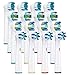 Yanaboo 16 cabezales de repuesto para cepillos de dientes eléctricos Braun Oral B Vitality Pro Smart Series Genius para Precision Cross Floss White Cleaning