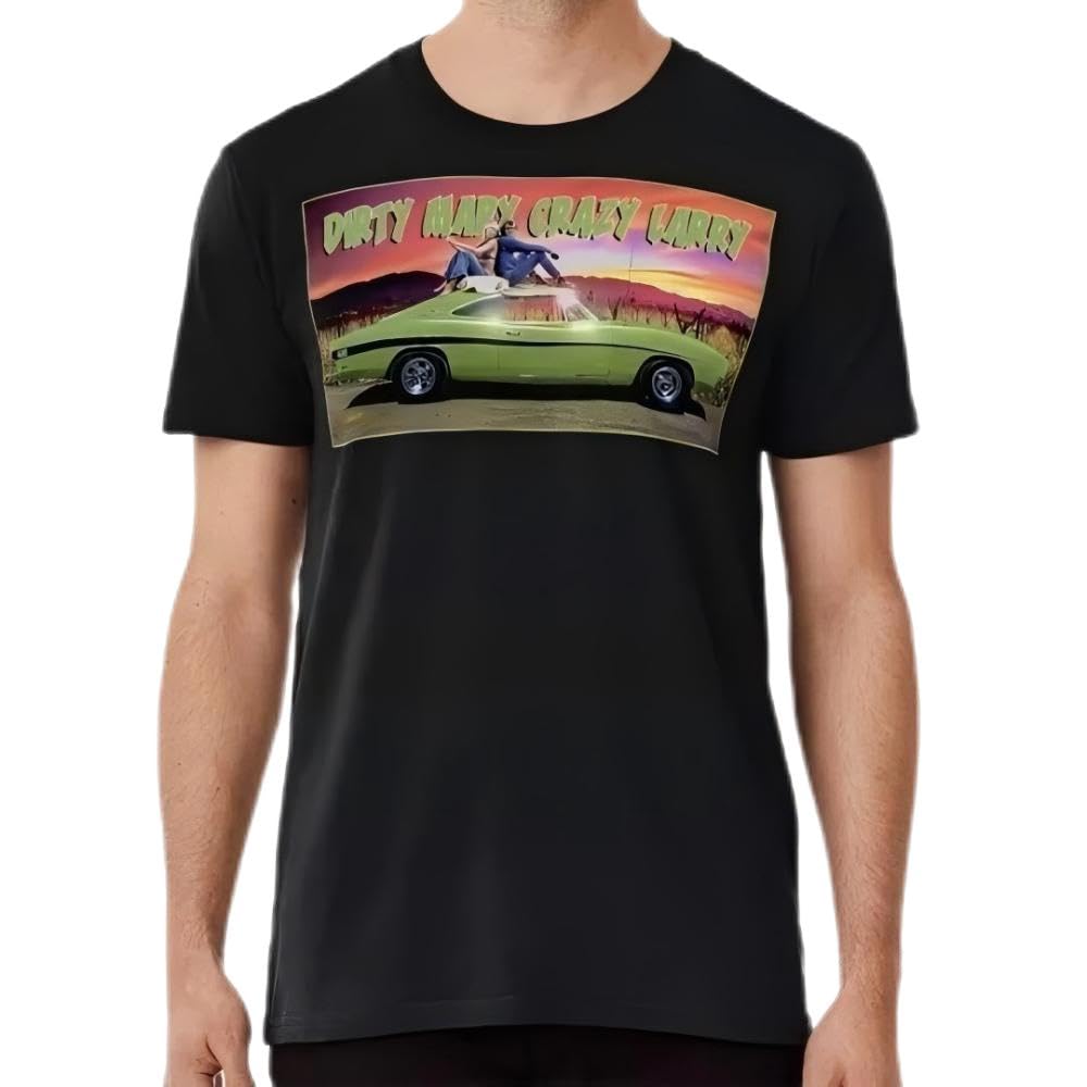 Dirty Mary Crazy Larry Size S to 3XL T-Shirt Black M
