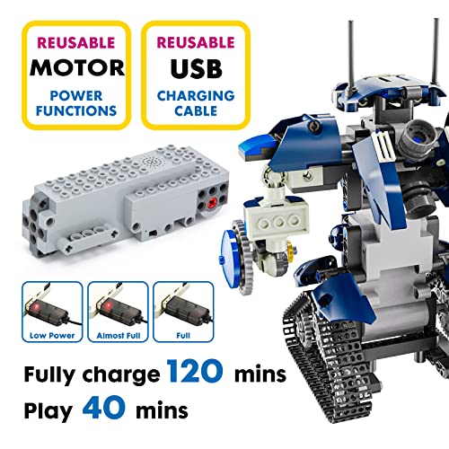 Educiro Robot Building Kit, Toys For 6-12 Year Old Boys Girls, Stem Projects Birthday Gifts Idea For Kids 8 9 10 11 12 Year Old, App & Remote Control Robot Toys, 405 Pieces #TOP1