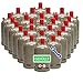 Produktbild Bluecraft 27 x Campinggas Flaschen 11 kg grau, regenerierte Umlaufflaschen, gefüllt - 11kg Eigentum Gasflasche inkl. einem Gasregler-Schlüssel + Magnet für Gas-Grill, Gas-Kocher, Wohnwagen, Heizung