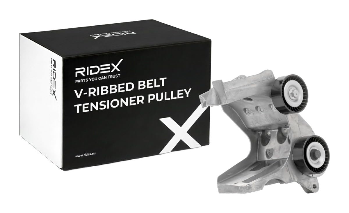 RIDEX 310T0468 Polea tensora correa poli V Compatible con FORD Fiesta Mk5 Hatchback JH, JD, JH1, JD1, JH3, JD3
