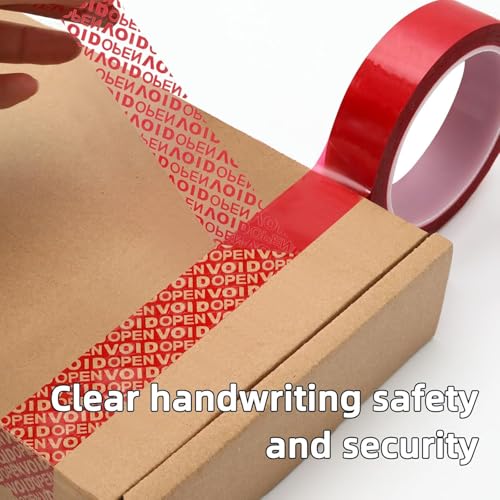 Image of Tamper Evident Void Security Stickers - Self Adhesive Anti Tampering Seal Labels - Void Opened Transfer Sticker for Packaging, Warranty Seal, Shipping Boxes & Security Protection (1, 1 Inch)