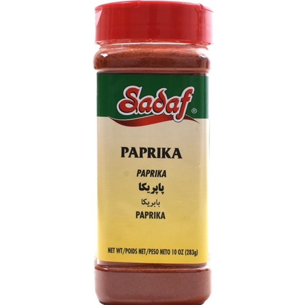 Sadaf Paprika Powder - Ground Paprika for Cooking & Food Seasoning - Paprika Spice - Kosher & Vegetarian - 10 oz Bottle with Shaker Top