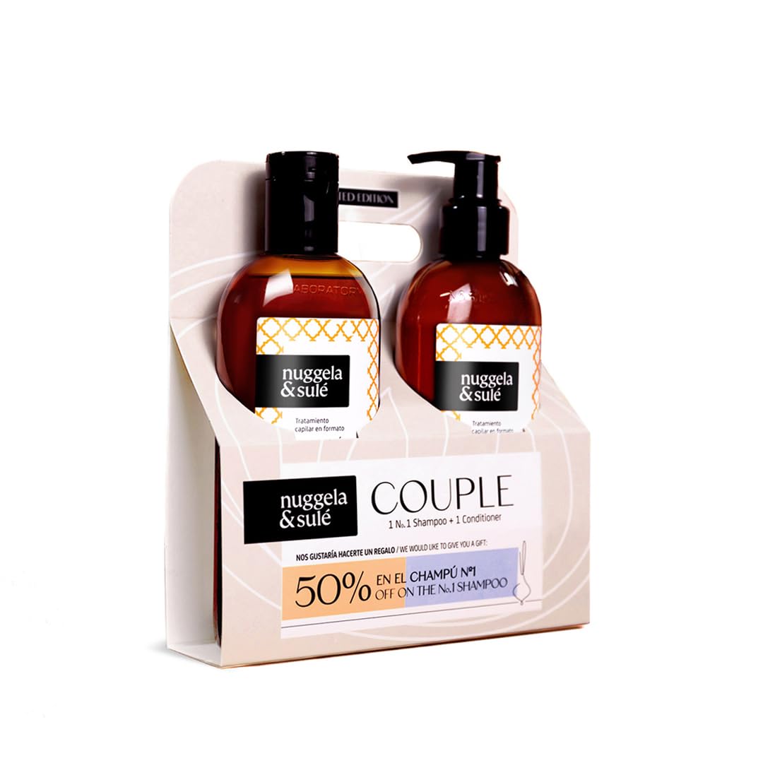 Nuggela & Sulé Pakiet COUPLE: Szampon nr 1 + odżywka nawilżająca, edycja limitowana - 50% zniżki na szampon, 2 x 250 ml
