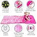 Kids Sleeping Bag with Pillow Pocket - Unicorn Glow In The Dark Boys and Girls Sleeping Bag for Kids - Large & Soft Toddler Sleeping Bags for Girls and Boy, Plush Toddler Nap Mat Gifts for Sleep Overs