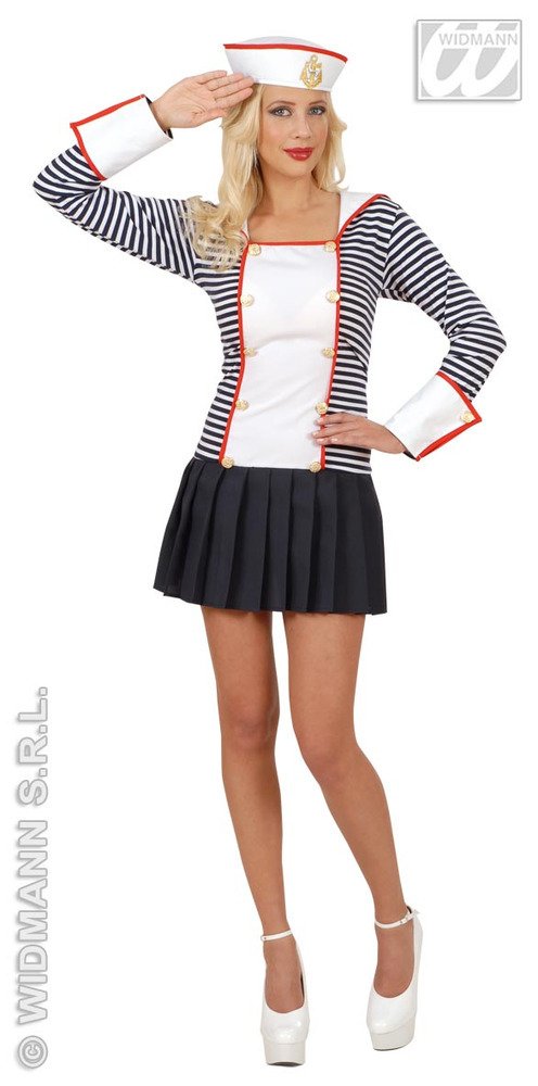 Ladies Sailor Dreamgirlz Costume Small UK 8-10 for Navy Sea Fancy Dress