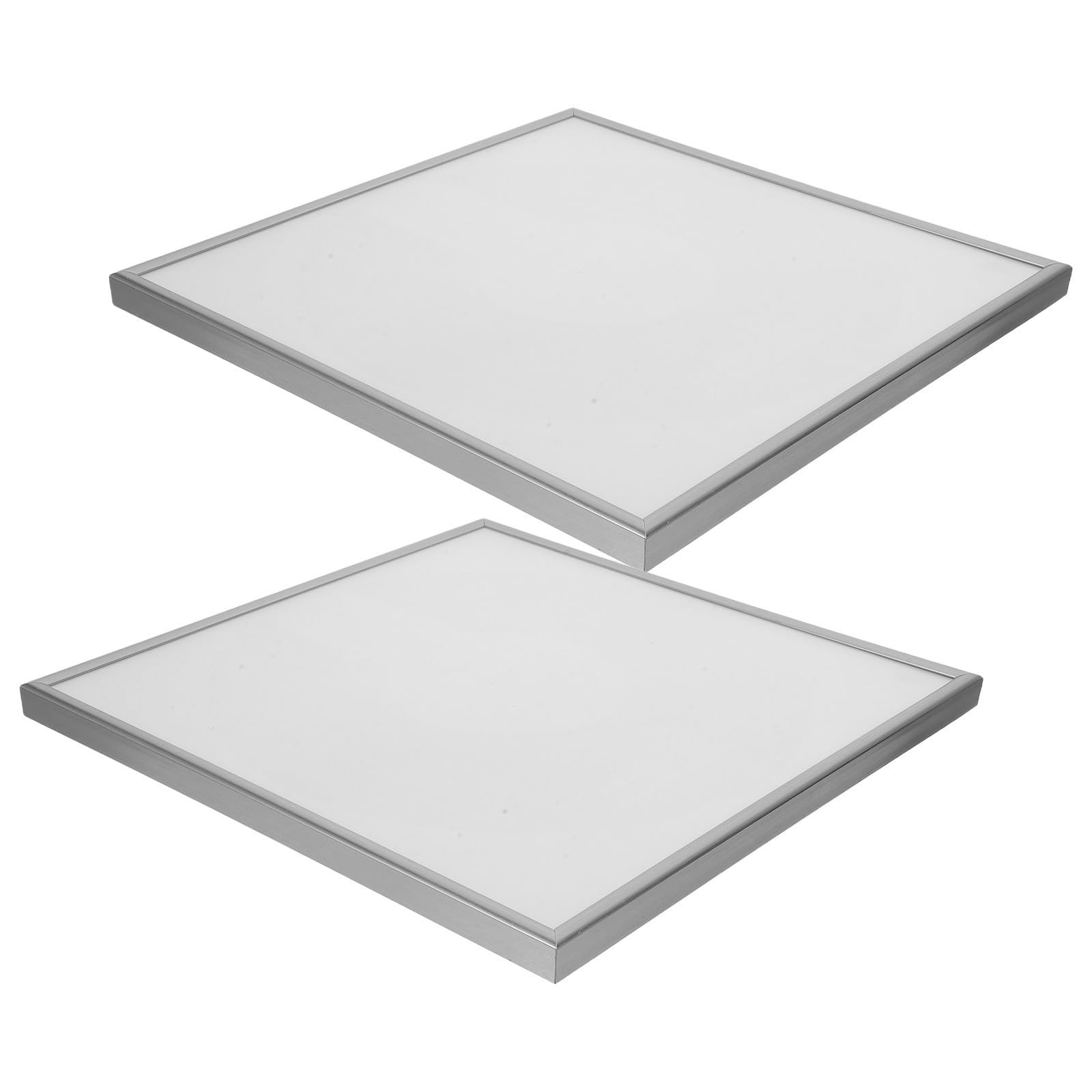 Support de rangement pour disques vinyles 12 pouces Hemobllo en bois et fer argenté x2