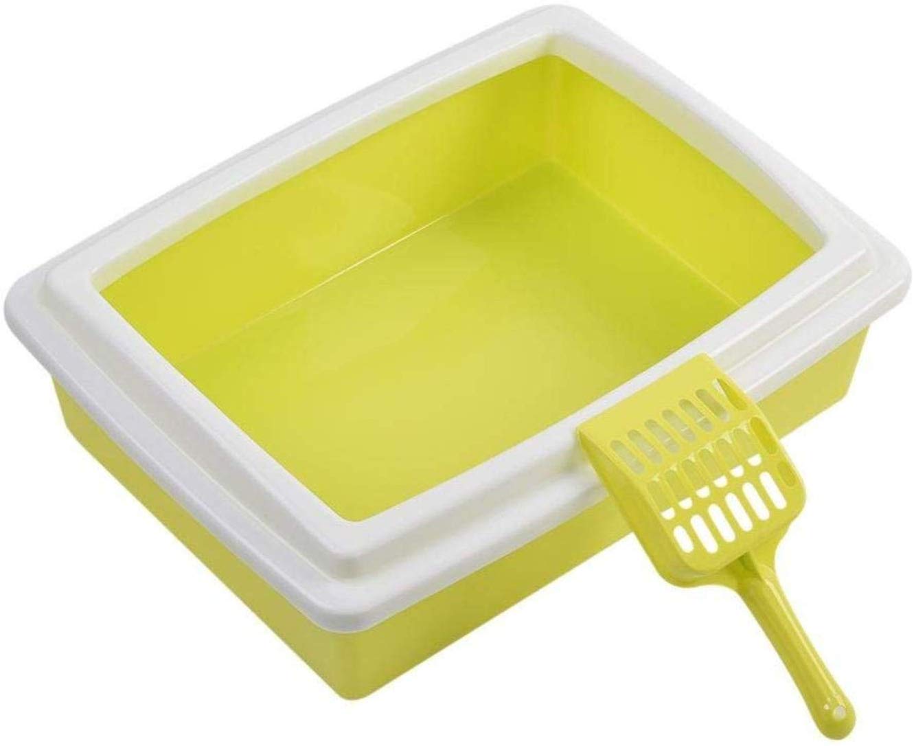 Emily Cat Litter Box Large cat Pot Anti-Splashing Deodorant semi-Closed cat Toilet Cat Potty Box (Green) (B0834YMWV1) Amazon Price History, Amazon Price Tracker