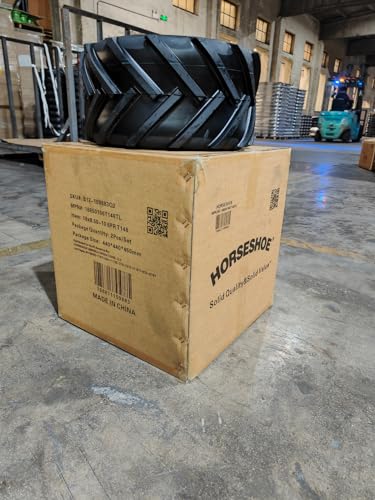 2 NEW HORSESHOE 18x8.50-10 6Ply Super Lug Herring Bone for Ditch Witch Trencher AG Farm Tractor Ridding Lawn Mower Tires Tubeless 18x8.50x10 18x8.5-10 18x8.5x10 T148 1885010