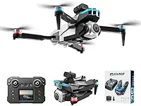 Drone K16 Max com Tela, Câmera Dupla HD, Motor Brushless, 1 Bateria