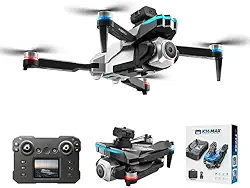 Drone K16 Max com Tela, Câmera Dupla HD, Motor Brushless, 1 Bateria