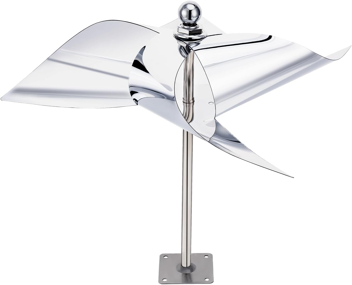 2 Pack Windmill Bird Repellent Reflectors, Spinner Bird Deterrent, Bird Repellent Devices Outdoor to Keep All Birds Away Like Woodpecker and Pigeon