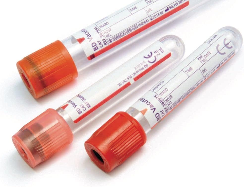 CAT Plus Blood Collection Tubes,10ml, Pack of 100