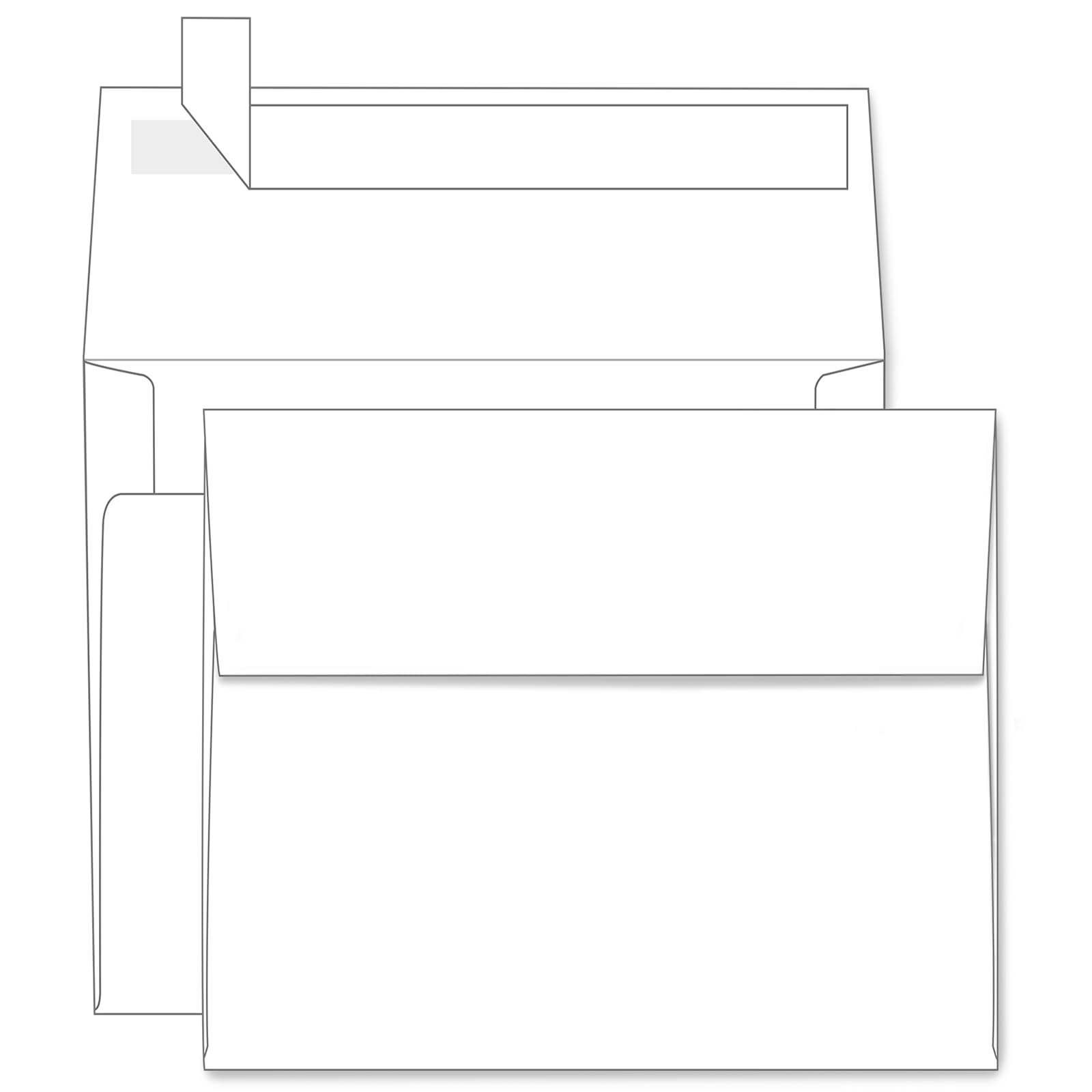 A2 White Envelopes Self Seal 100 Pack, Goefun 4.375 x 5.75 Printable Invitation Envelopes for 4.25 x 5.5 Cards, Photos, Weddings, Graduation, Baby