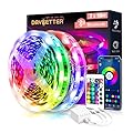 DAYBETTER LED Lights for Bedroom 100 ft LED Strip Lights Bluetooth Music Sync Color Changing LED Light Strip with Remote and App Control, LED Lights for Room Decor, Party Home Decor(2 Rolls of 50ft)