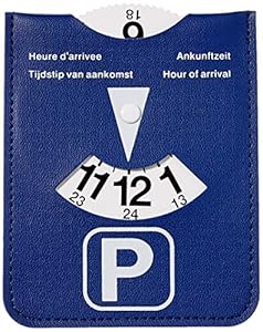 Kangaro Parkscheibe im blauen Kunstleder-Behälter