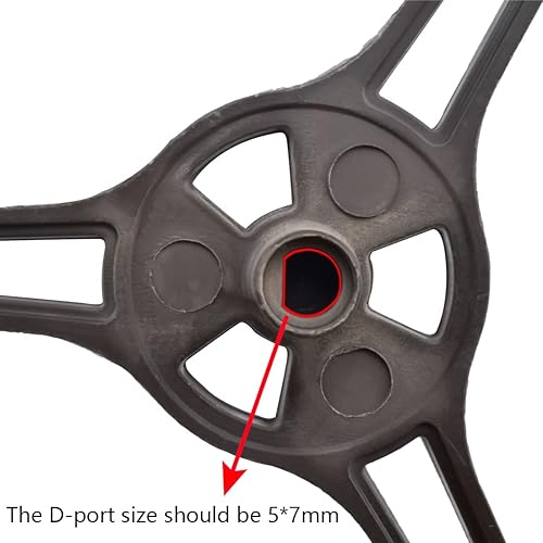 Miniatura 2 de SDTC Tech 1 bandeja giratoria para horno de microondas, soporte giratorio de triple brazo con ruedas (longitud del brazo 3.54 pulgadas3.5 in)
