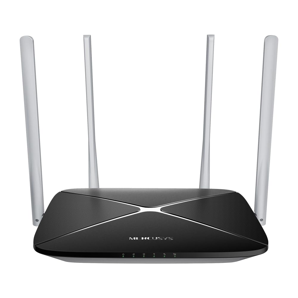 Mercusys Routeur MB135-4G LTE avec Nano SIM, 4G Cat4 jusqu'à 150 Mbit/s, Wi-FI Double Bande AC1200, 4 Ports 100 Mbps, Plug and Play, jusqu'à 64 appareils, Application MERCUSYS
