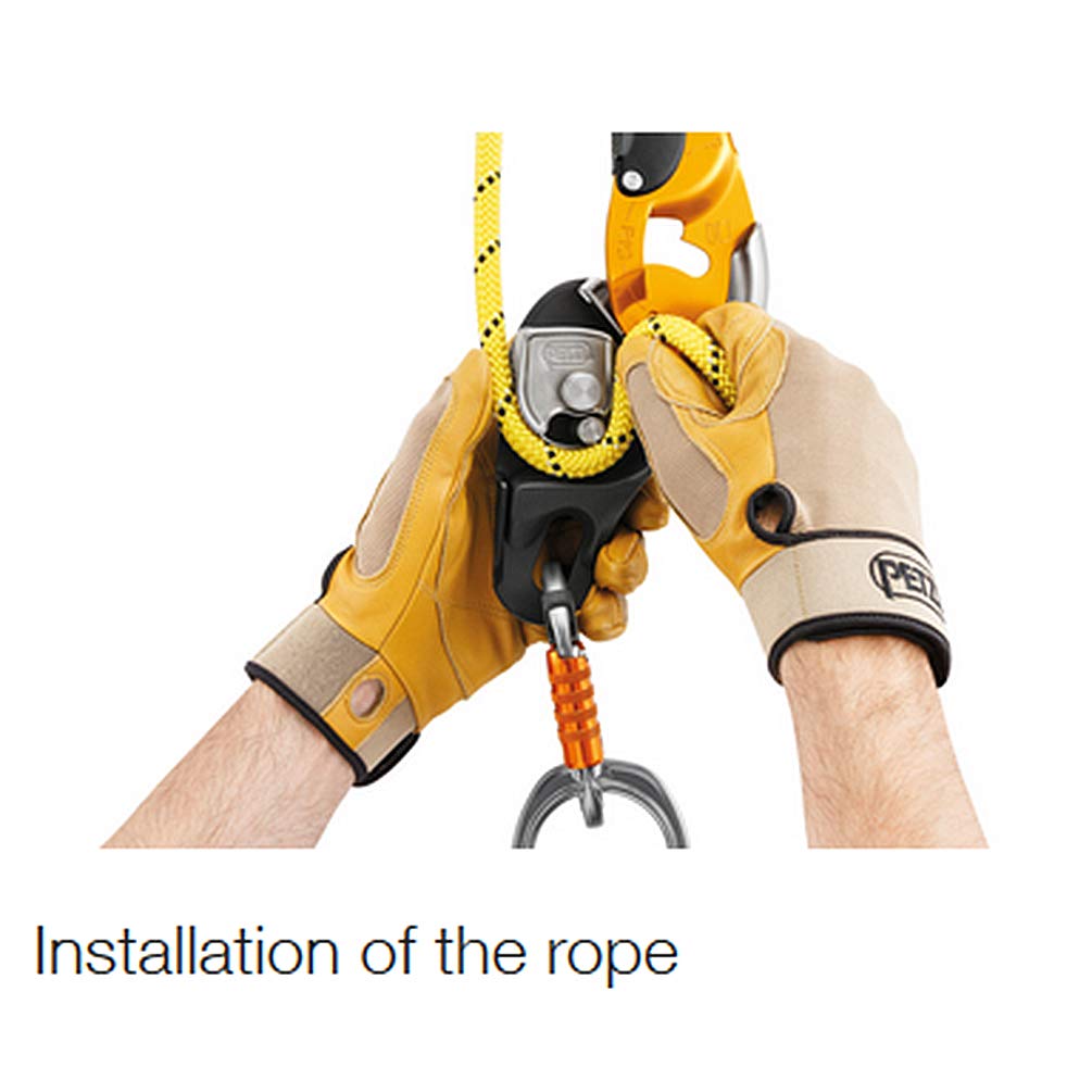 PETZL RIG Descender con bloqueo automático de cuerda 10-11,5 mm NFPA