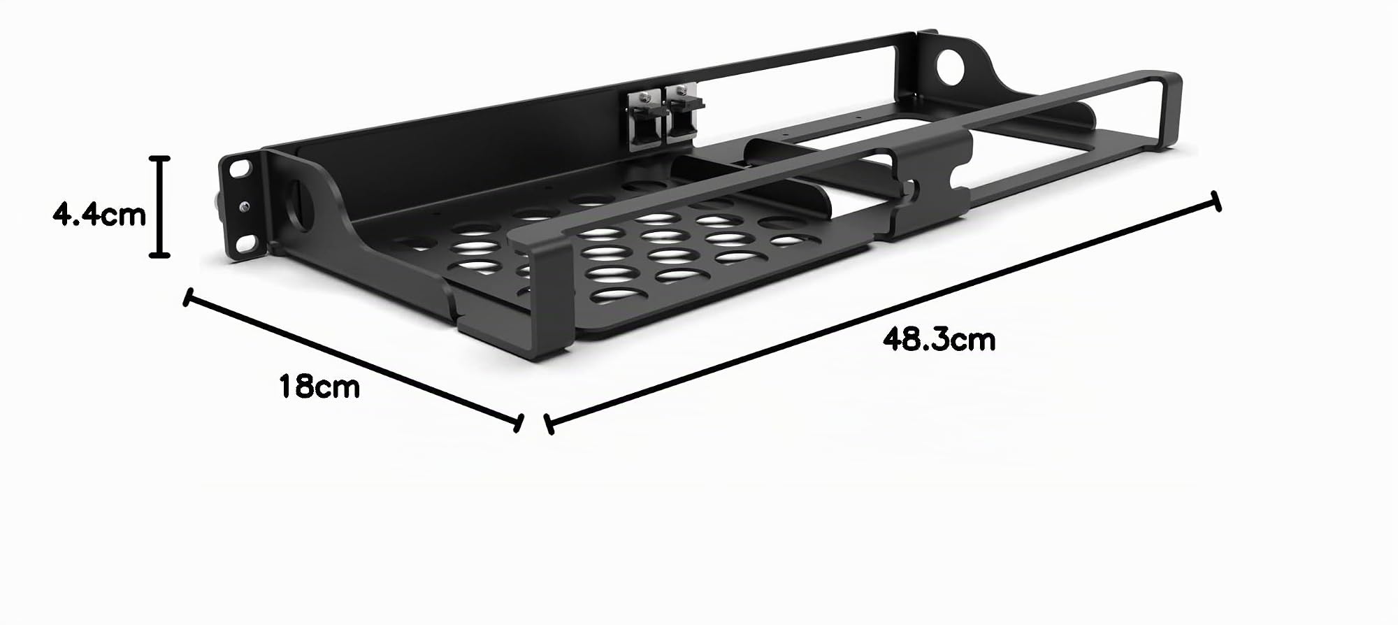 Support rack 1U 19" pour 2 HP mini