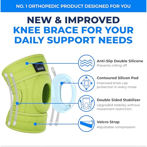 Image of Modvel ELITE Knee Brace for Men & Women - Patella Gel Pads & Side Stabilizers for ACL, Meniscus Tear, Arthritis & Injury Recovery - Maximum Support for Running, Sports & Joint Pain Relief