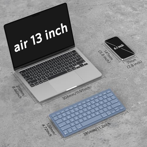 Image of OMOTON Wireless Keyboard for Mac, Bluetooth Stable, No Numpad, Travel Size