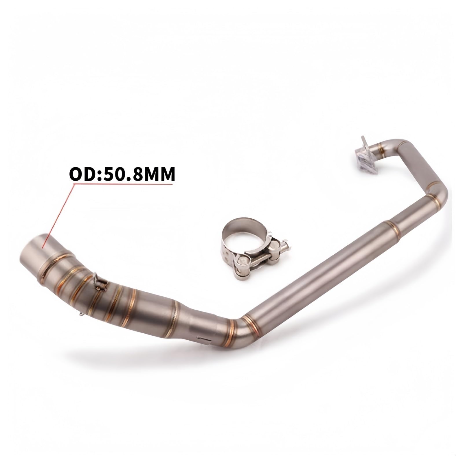 Komplettes Auspuffrohr für HONDA CB125R CBR 125 125R 2010-2016 Motorrad Auspuff Schalldämpfer Front Link Rohr Silvery