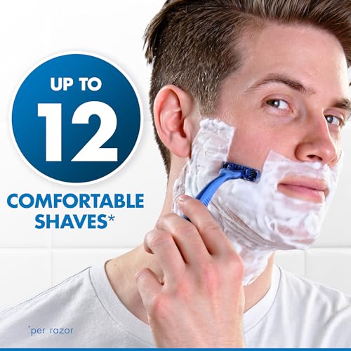 Gillette Sensor3 Comfort Men's Disposable Razors, 12 Razors - Image 4