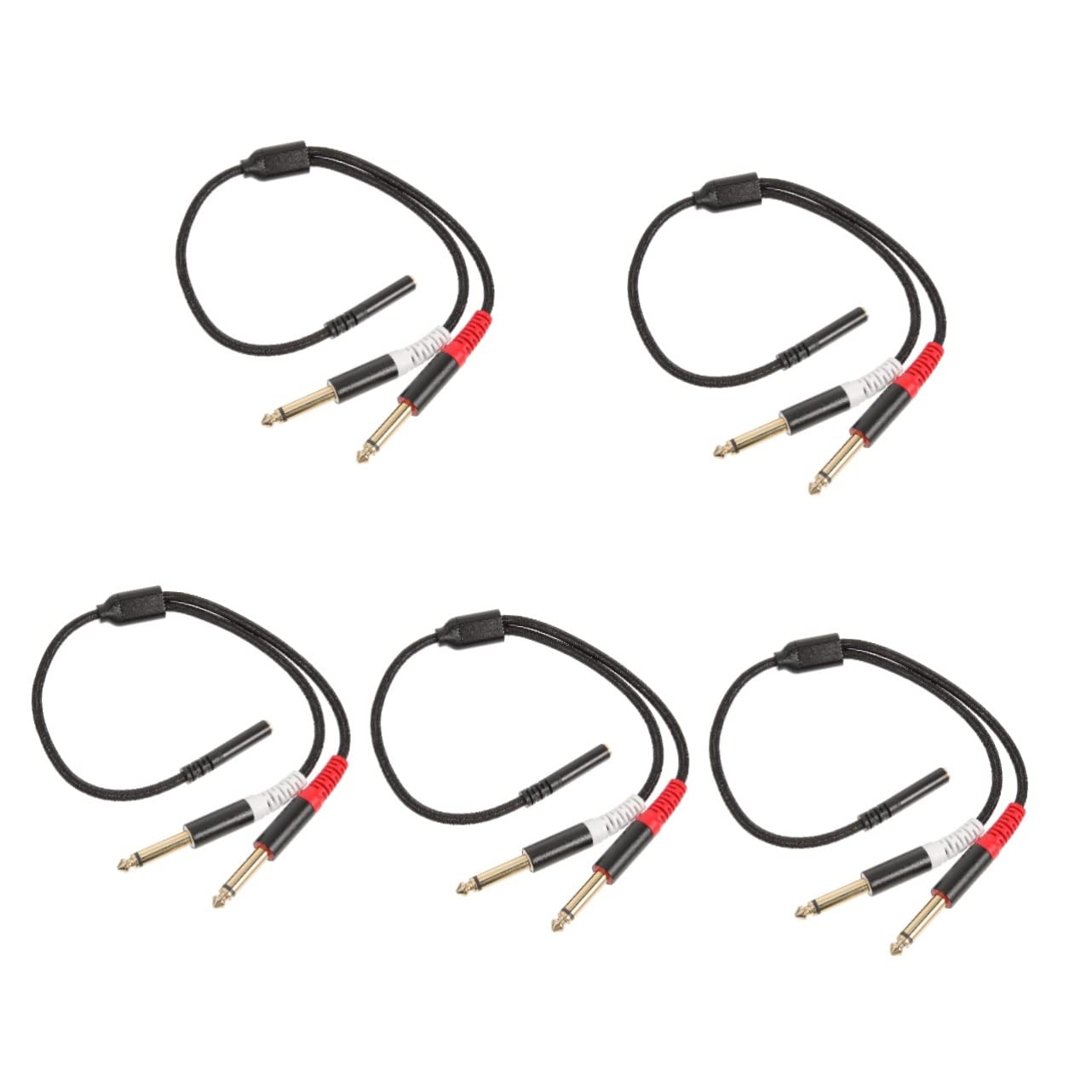 5 Stücke High-Fidelity 3 5mm Zu 1/4 Zoll Audio Splitter Kabel Stereo Zu Mono Adapter Keine Treiber Benötigt