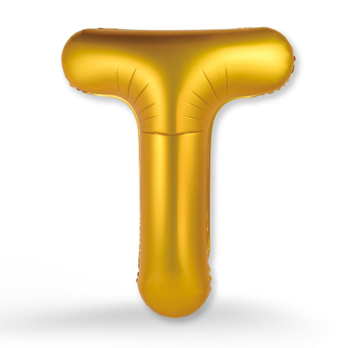 FUNXGO Gold Letter T Balloon XXL 100 cm Gold Letter T Balloon for Helium Inflation - Shiny Elegance for Your Holidays — image 1
