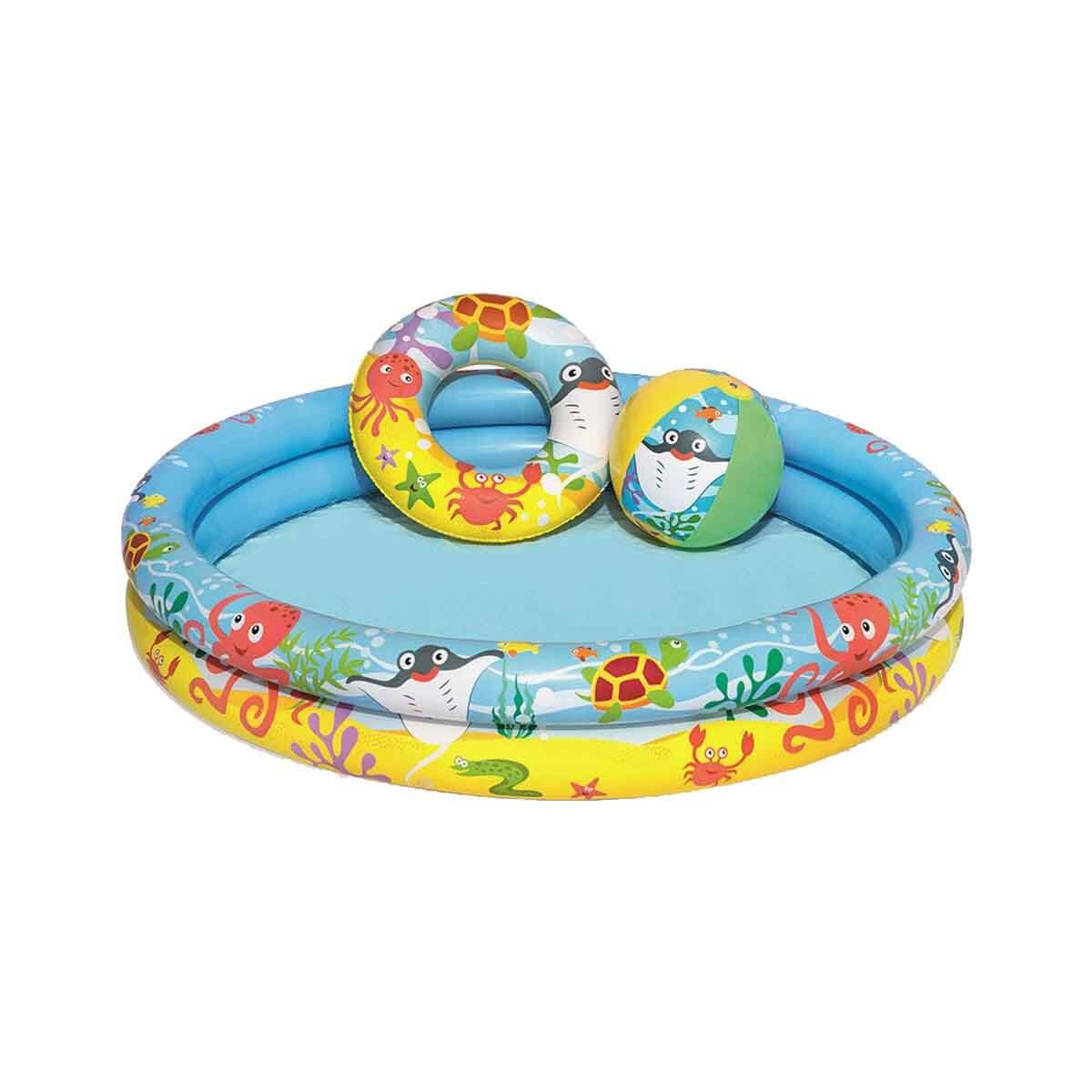 Bestway Play Pool Set With Ball And Swim Ring For Kid
